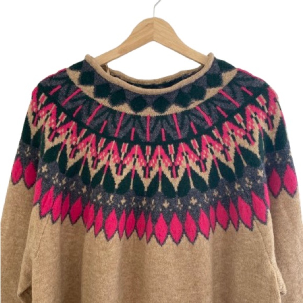 Cece Multicolor Patterned Sweater - image 4